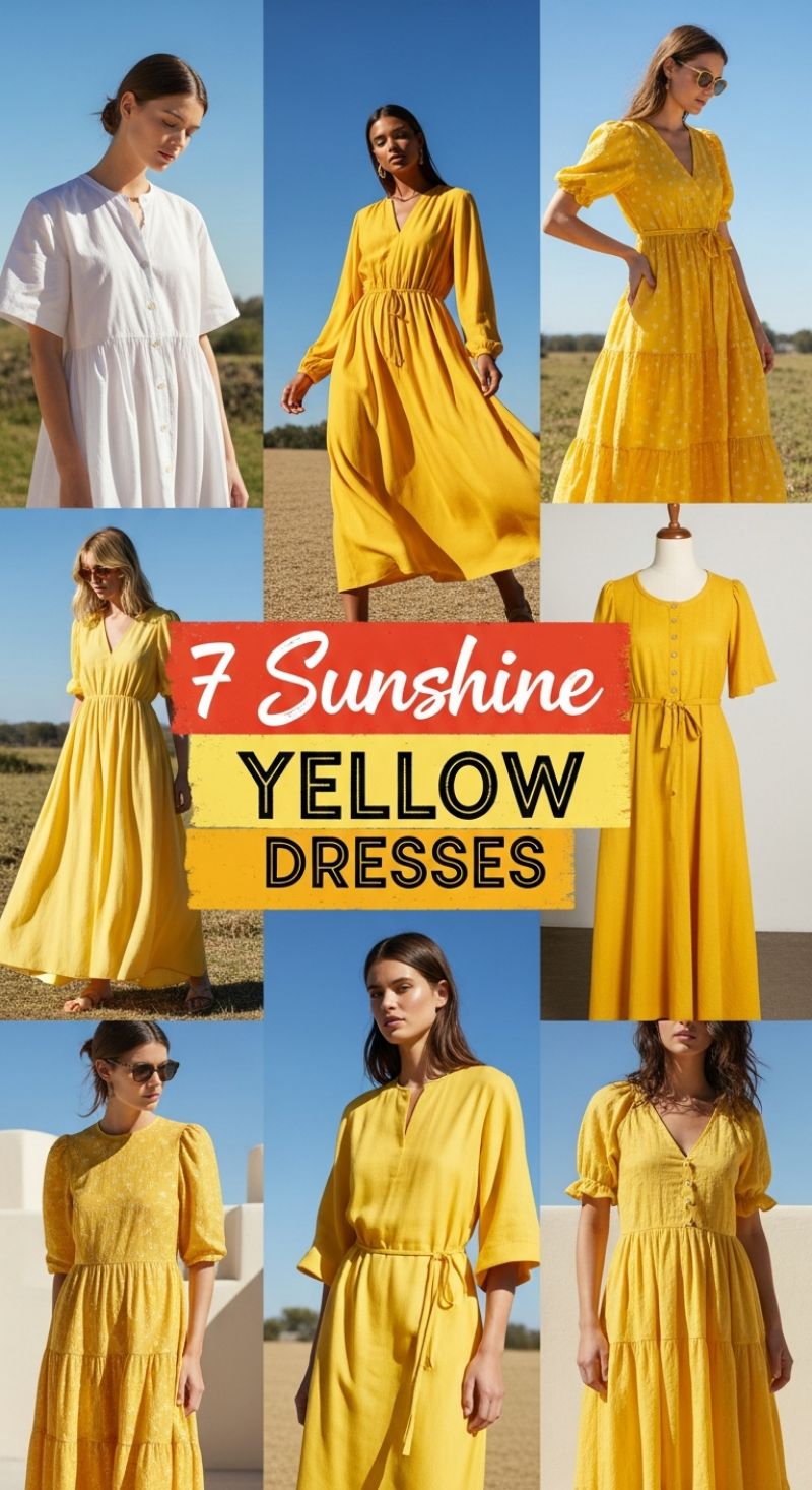 7 Sunshine Yellow Dresses
