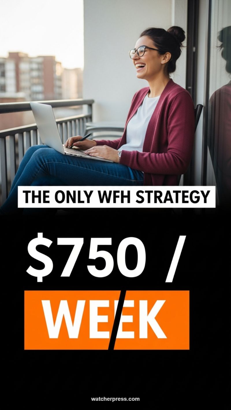 7. The High-Earning WFH Strategy ($750/Week)