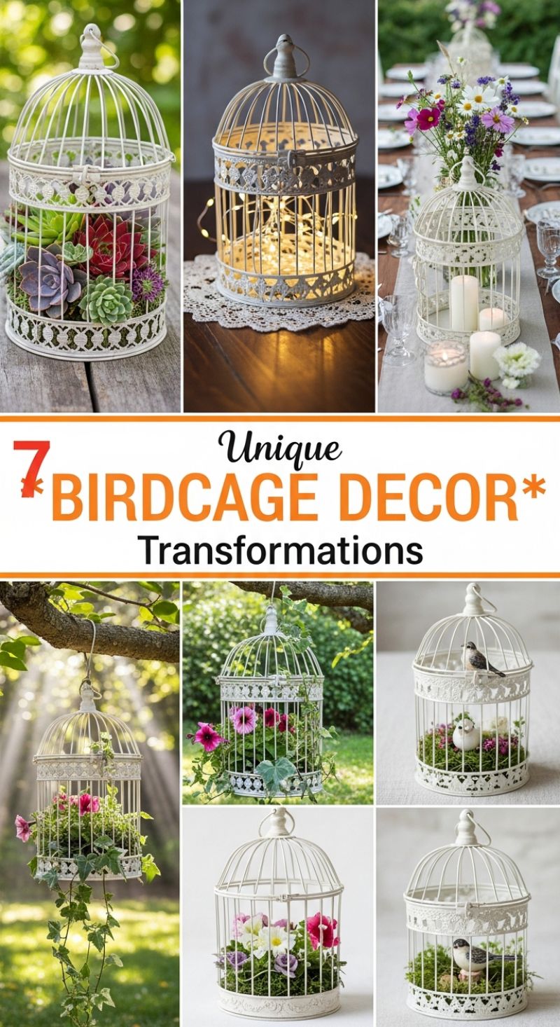 7 Unique Birdcage Decor Transformations