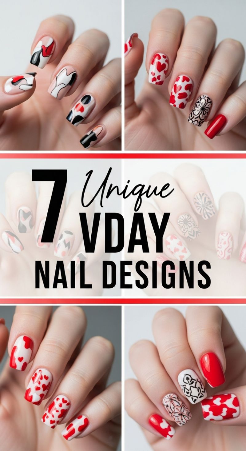 7 Unique V-Day Nail Designs