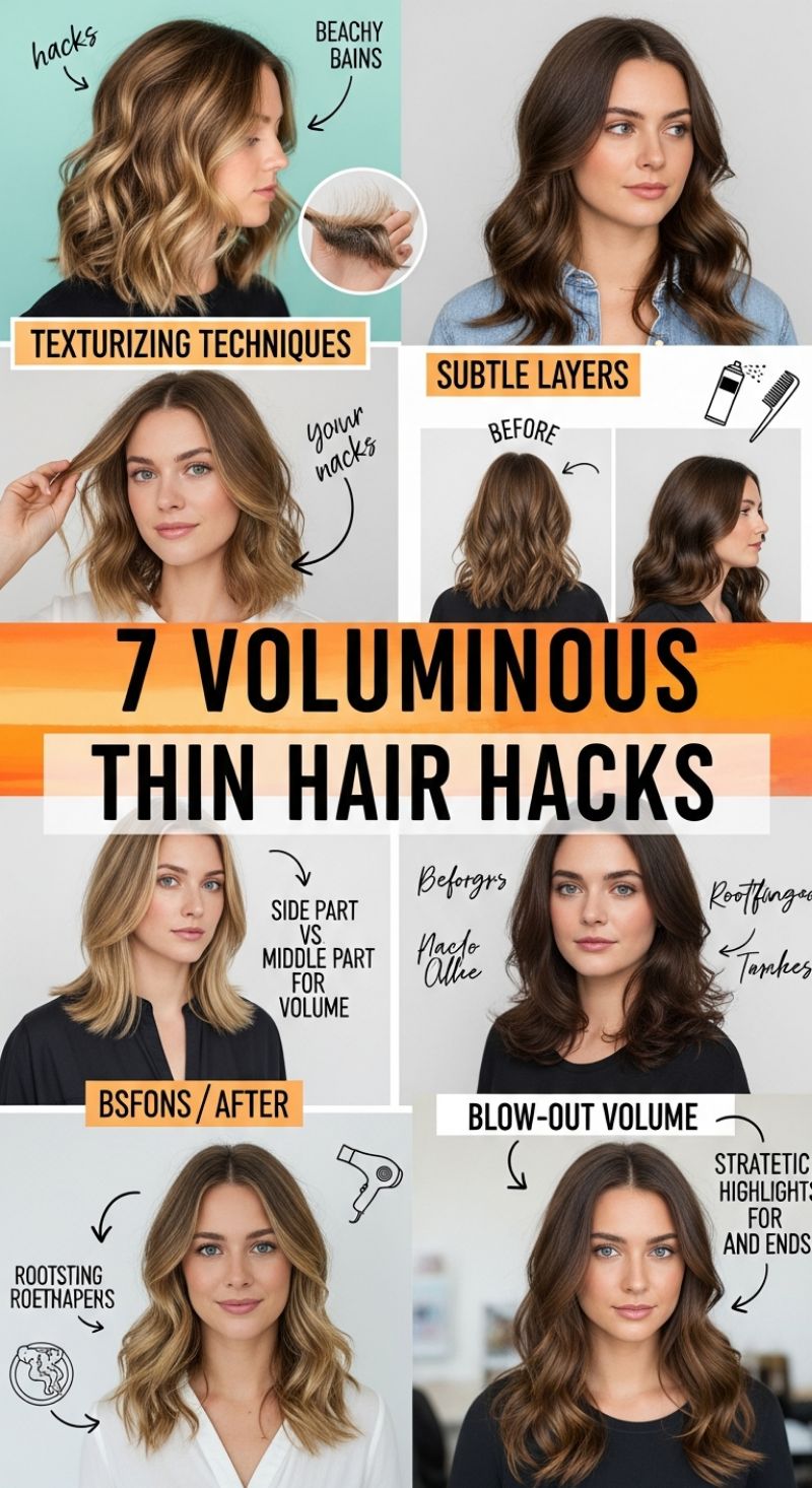 7 Voluminous Thin Hair Hacks