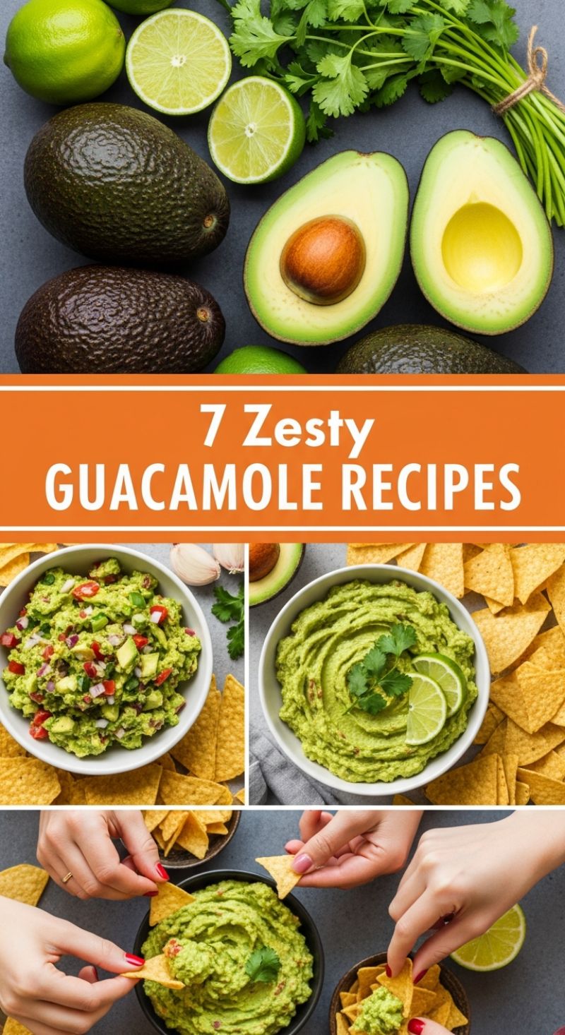 7 Zesty GUACAMOLE RECIPES