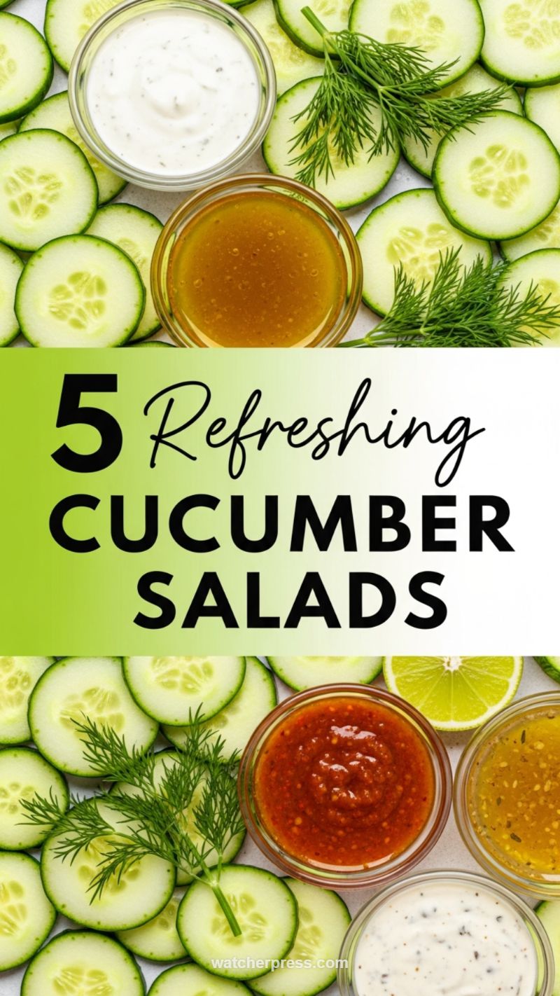 8. 5 Refreshing Cucumber Salads