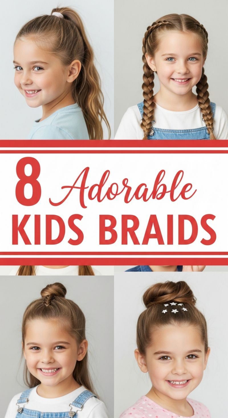 8 Adorable Kids Braids