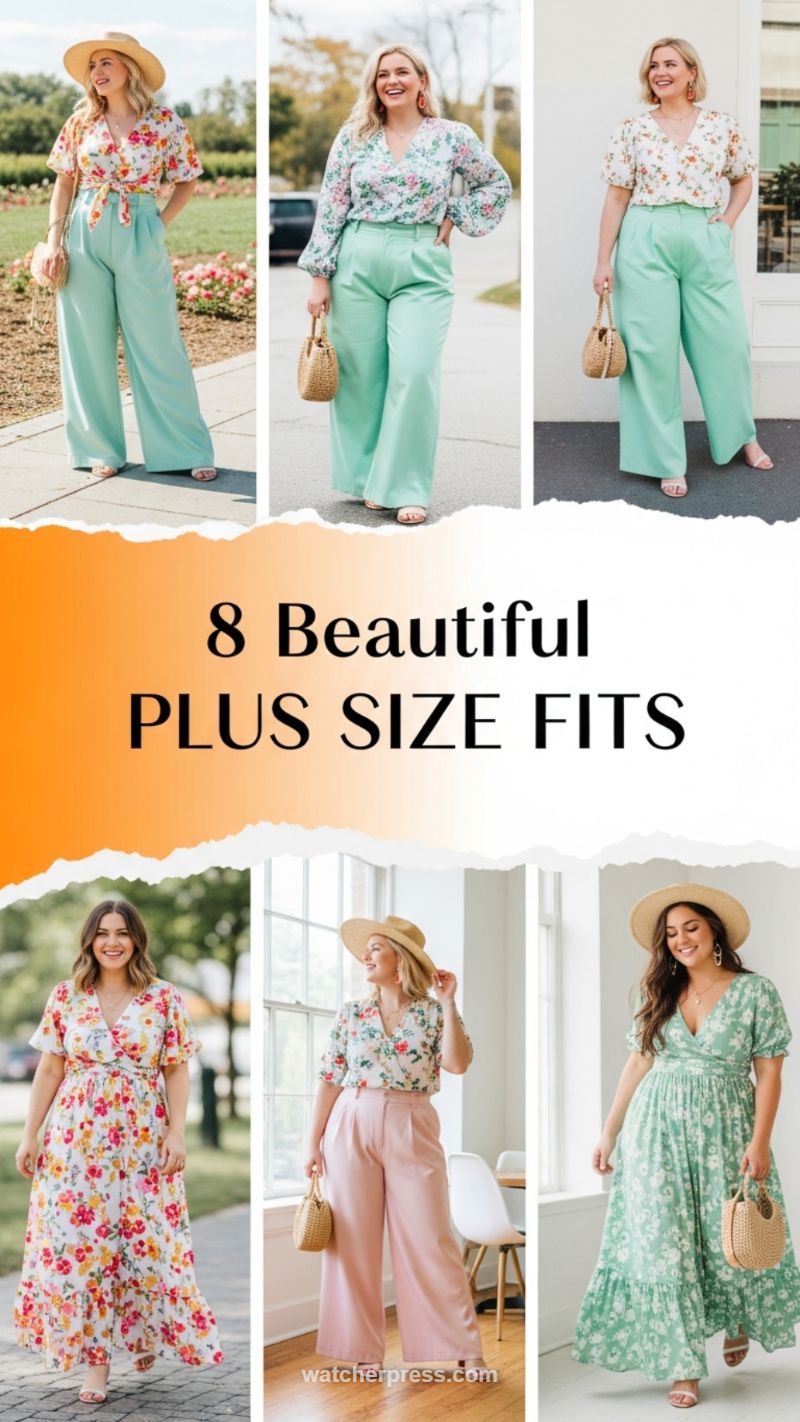 8 Beautiful Plus Size Fits: Floral and Flowy