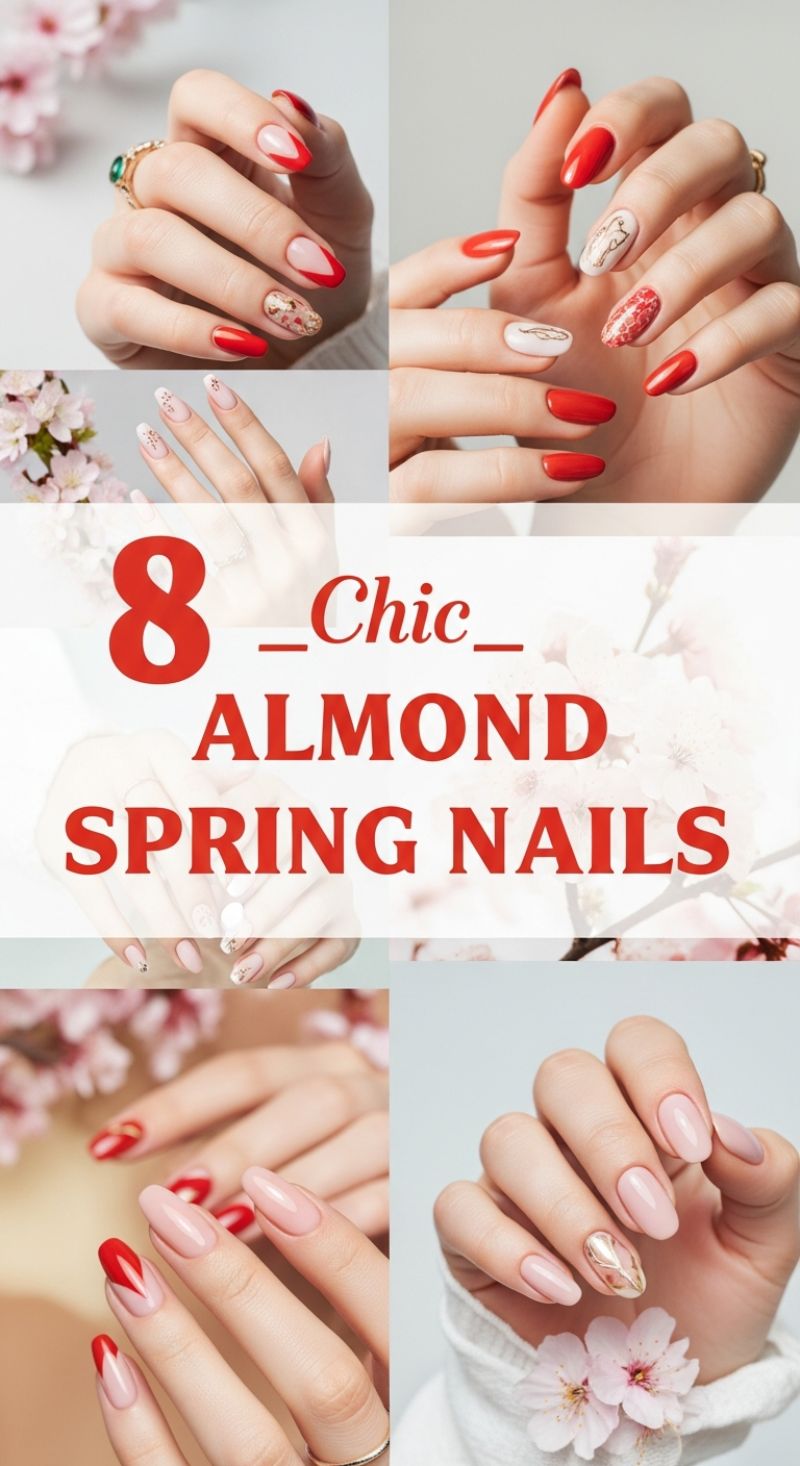8 Chic Almond Spring Nails