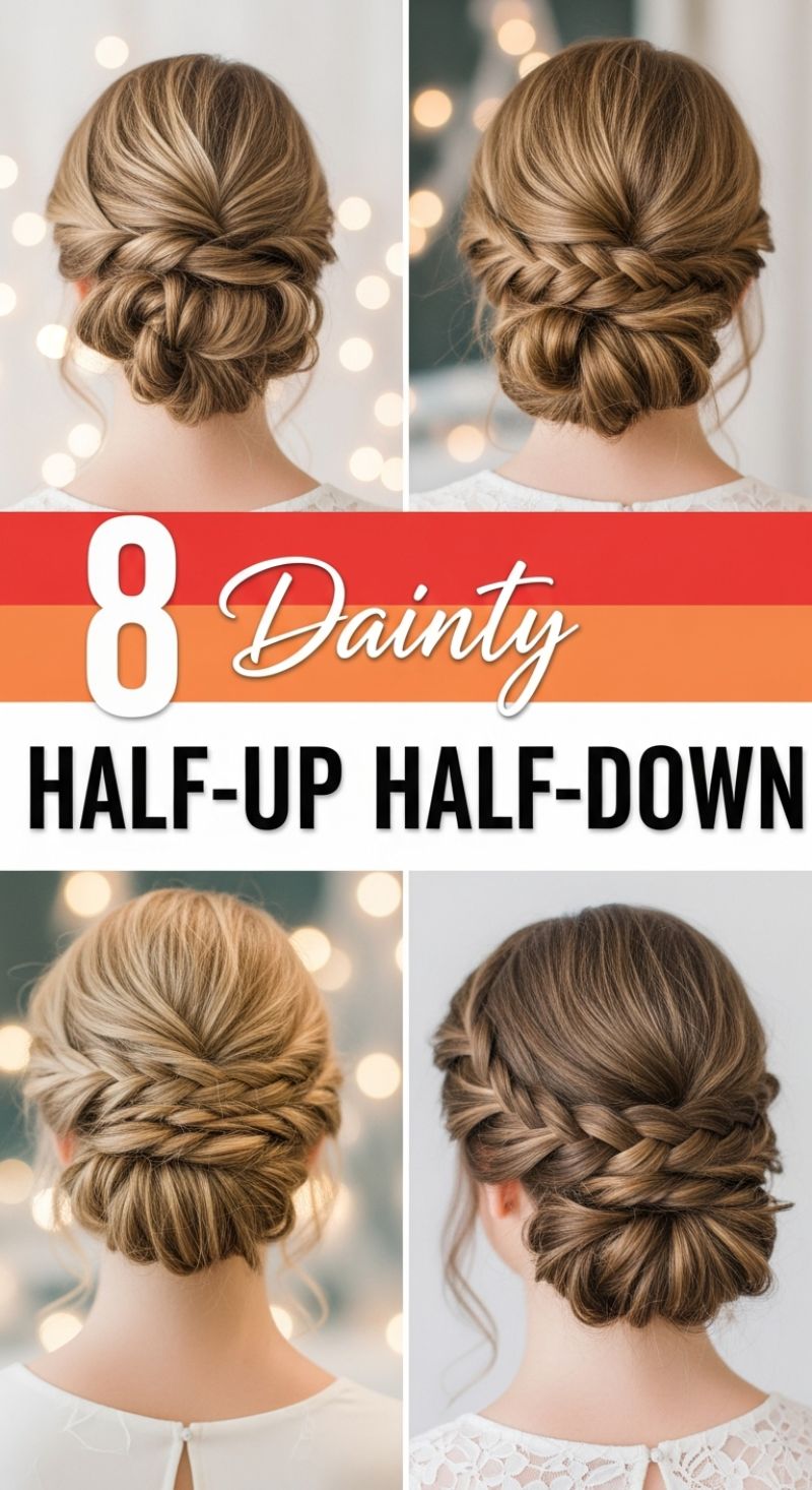 8 Dainty HALF-UP HALF-DOWN