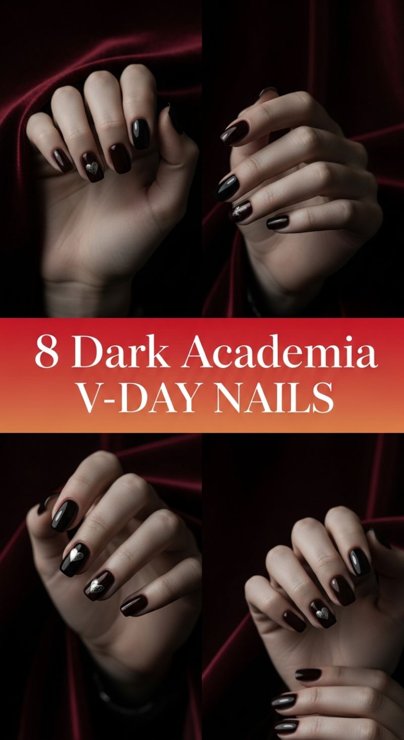 8 Dark Academia V-DAY NAILS