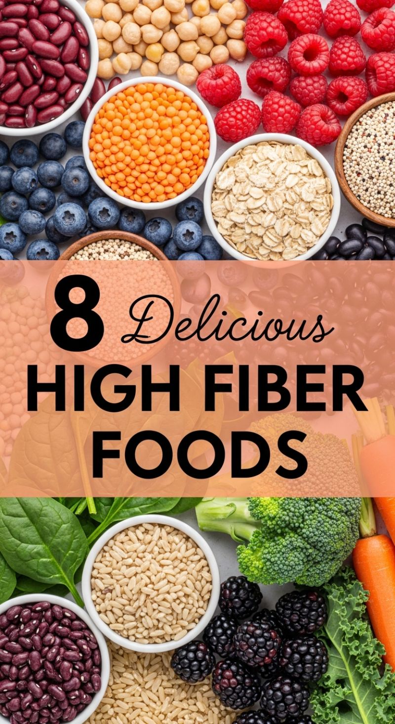 8 Delicious HIGH FIBER FOODS
