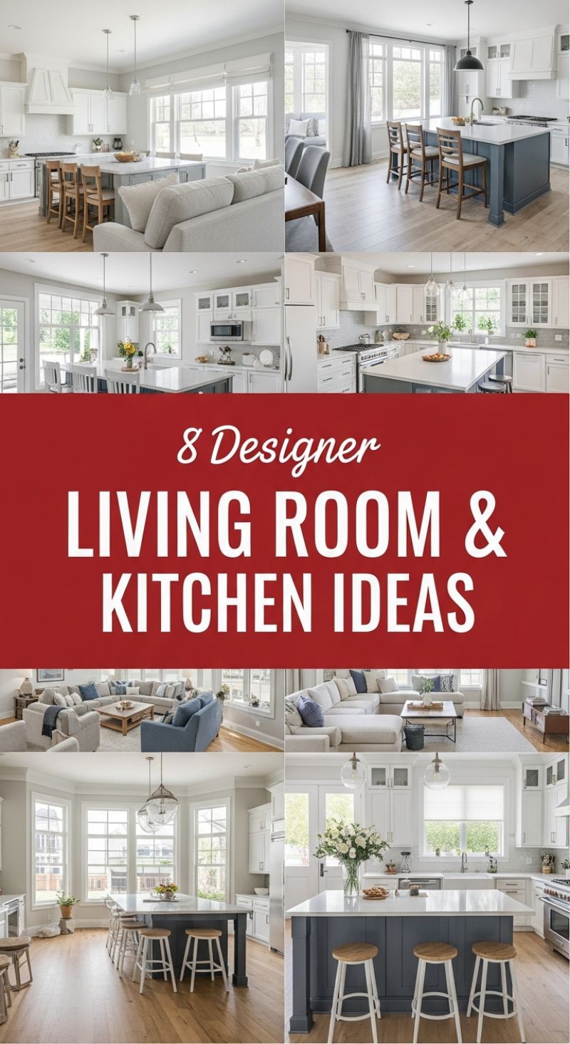 8 Designer Living Room & Kitchen Ideas: Thrifting the Transitional Look