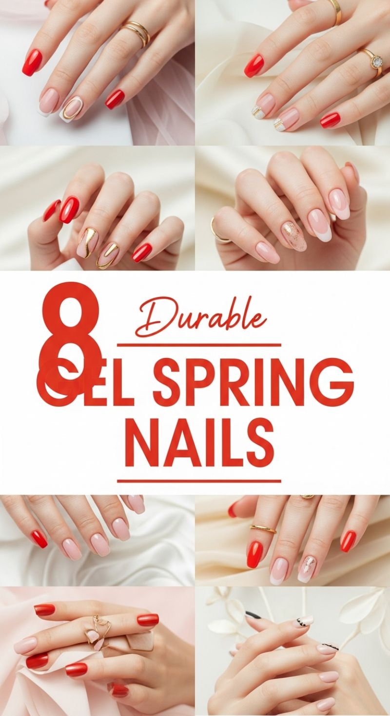 8 Durable GEL SPRING NAILS