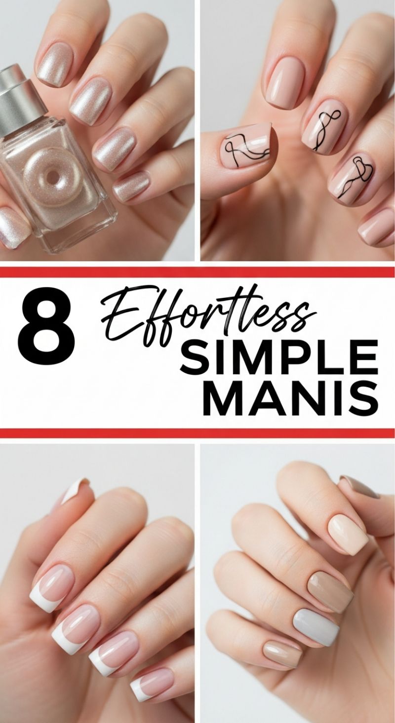 8 Effortless Simple Manis: Quick Looks for Beginners