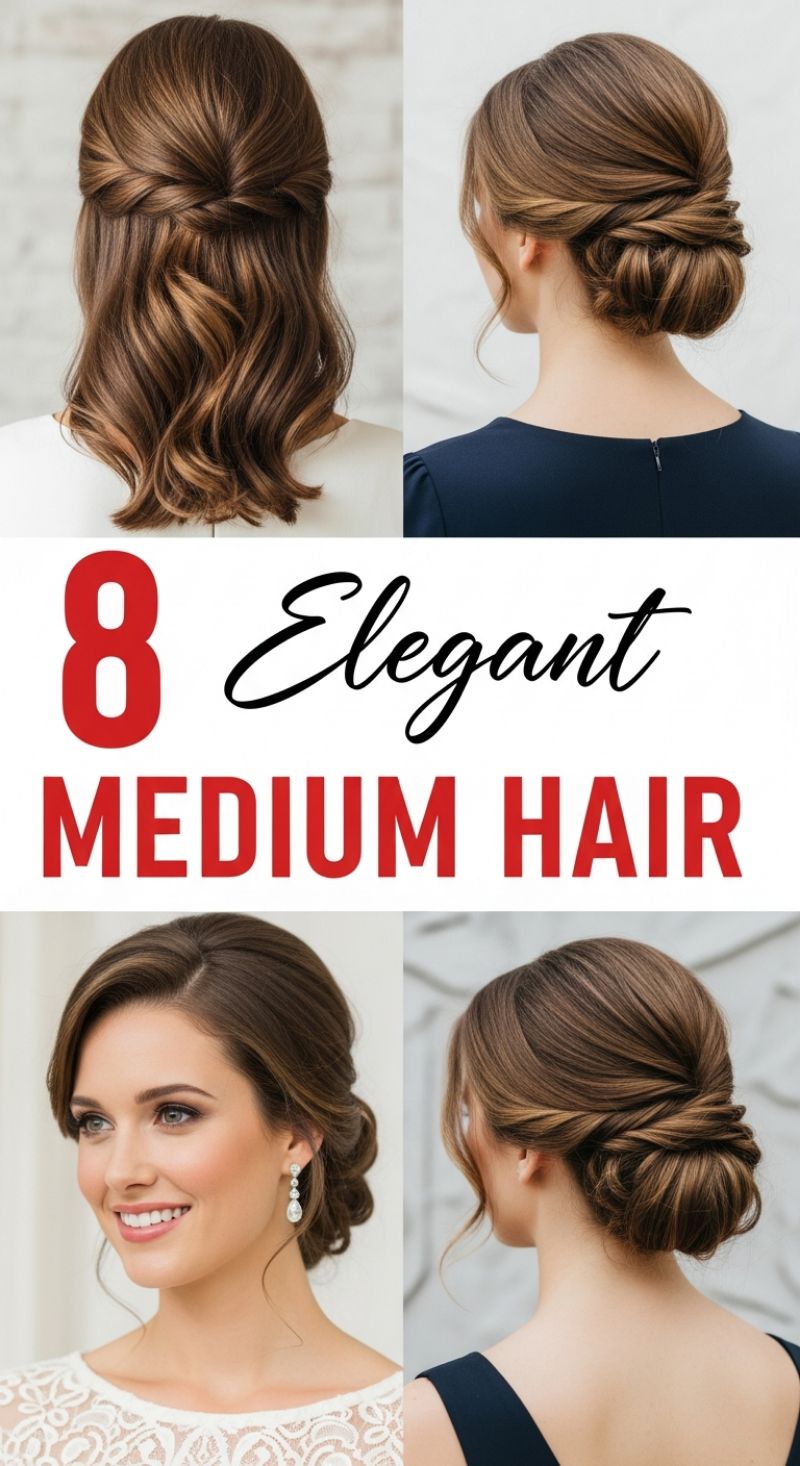 8 Elegant Medium Hair Styles