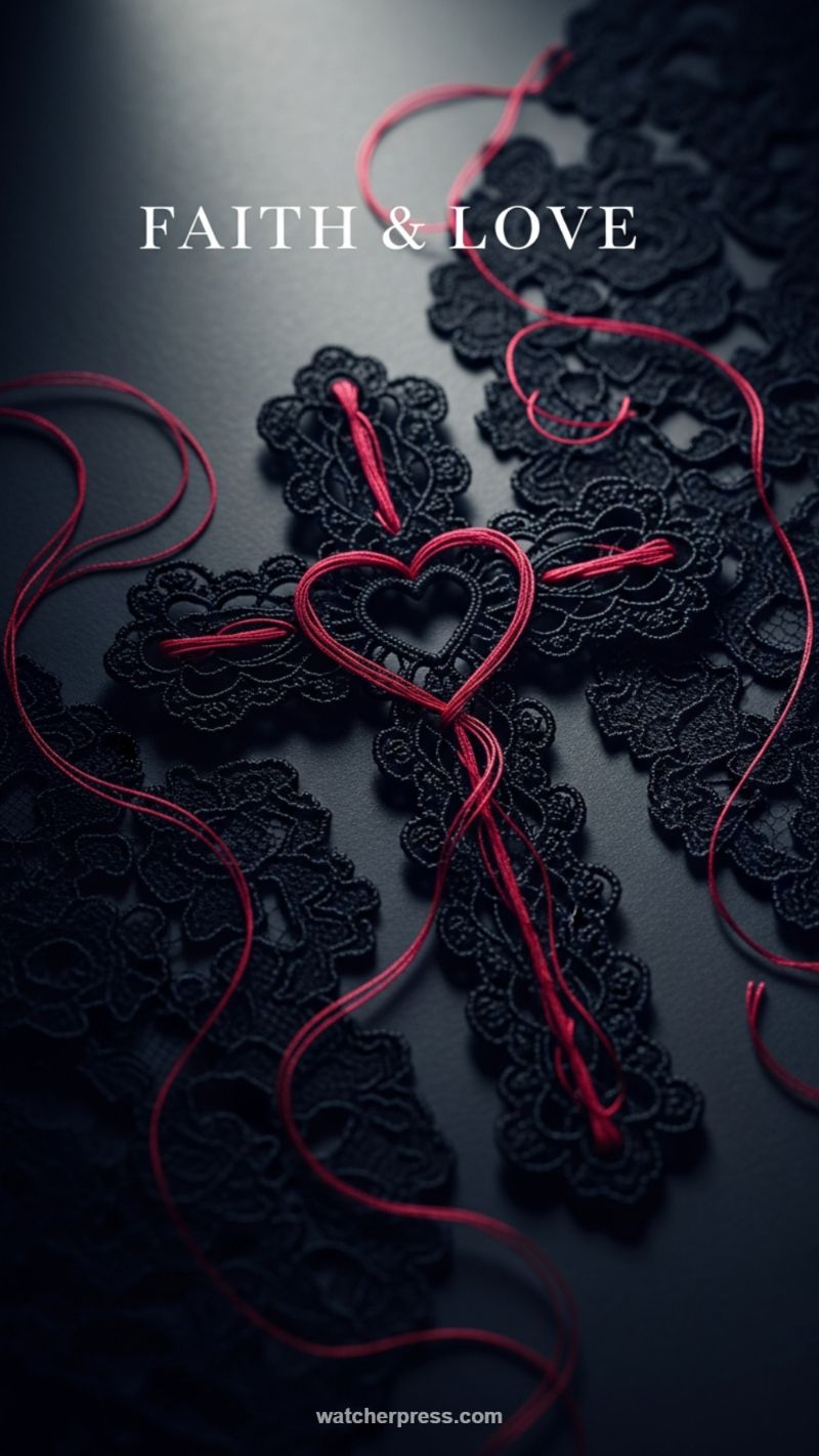 8. FAITH & LOVE: Intricate Lace and Thread