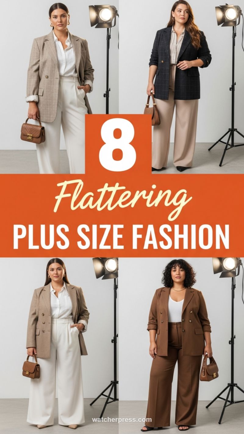 8 Flattering Plus Size Fashion: Tailored and Modern