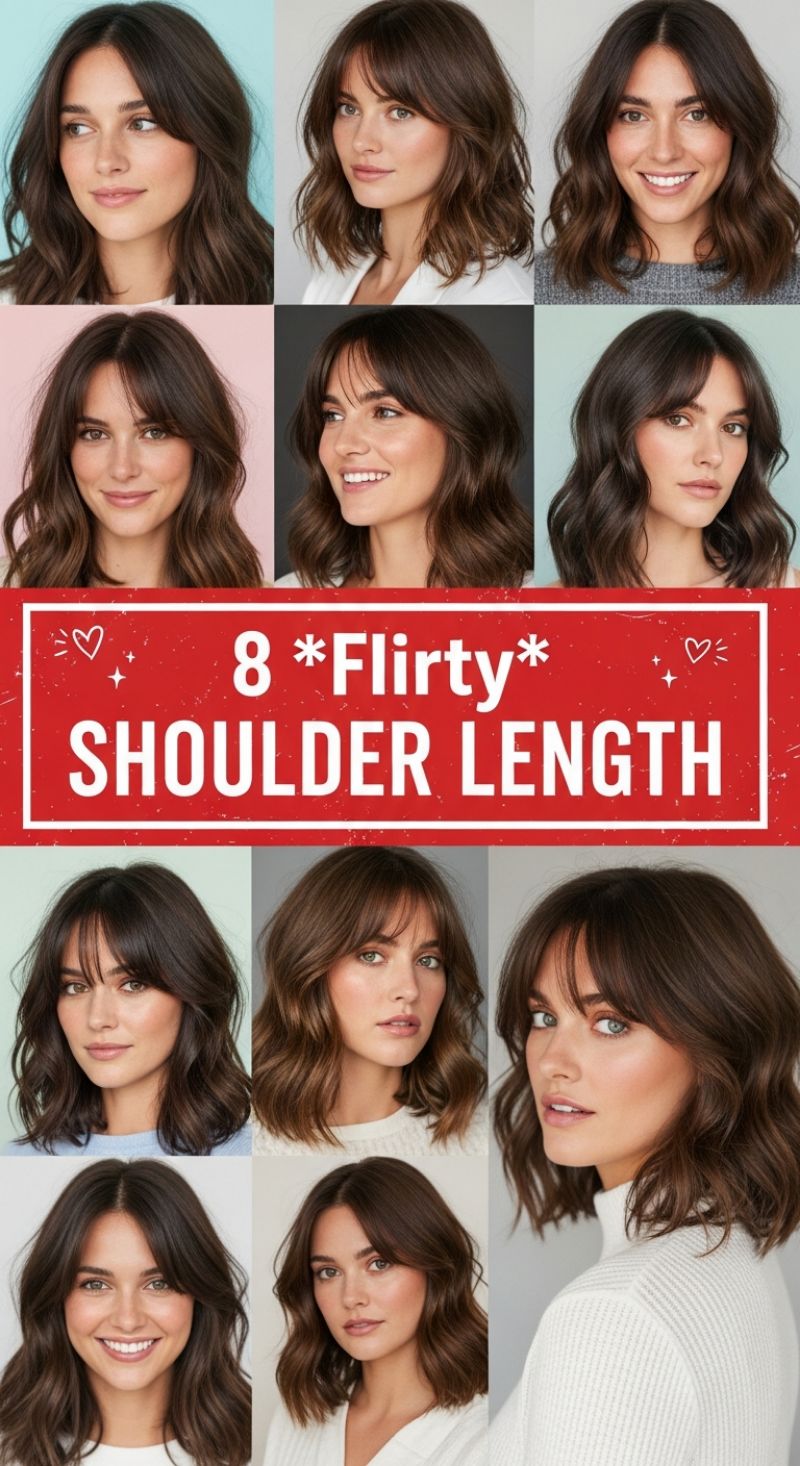 8 Flirty Shoulder Length Styles