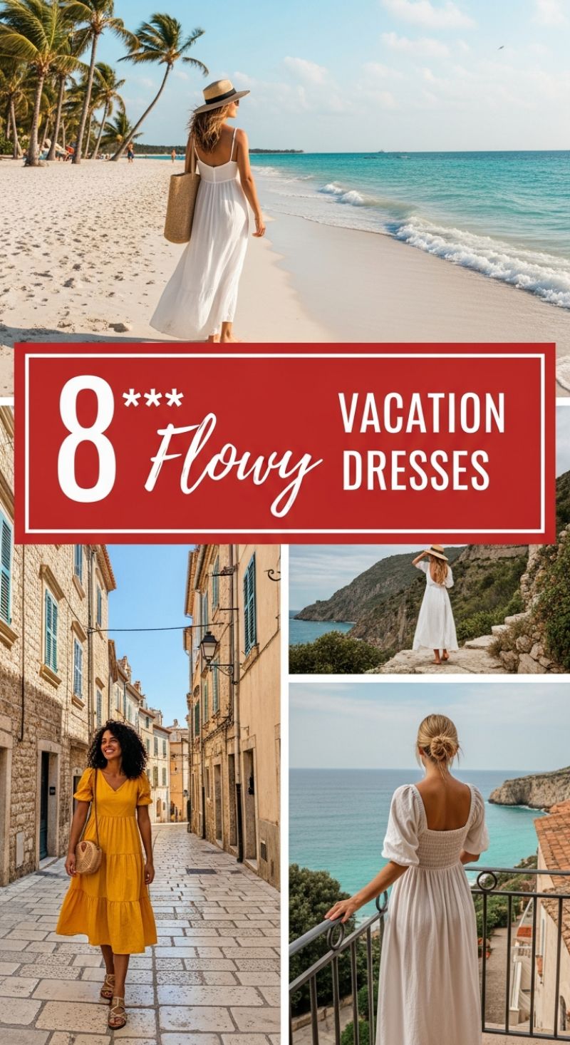 8 Flowy Vacation Dresses