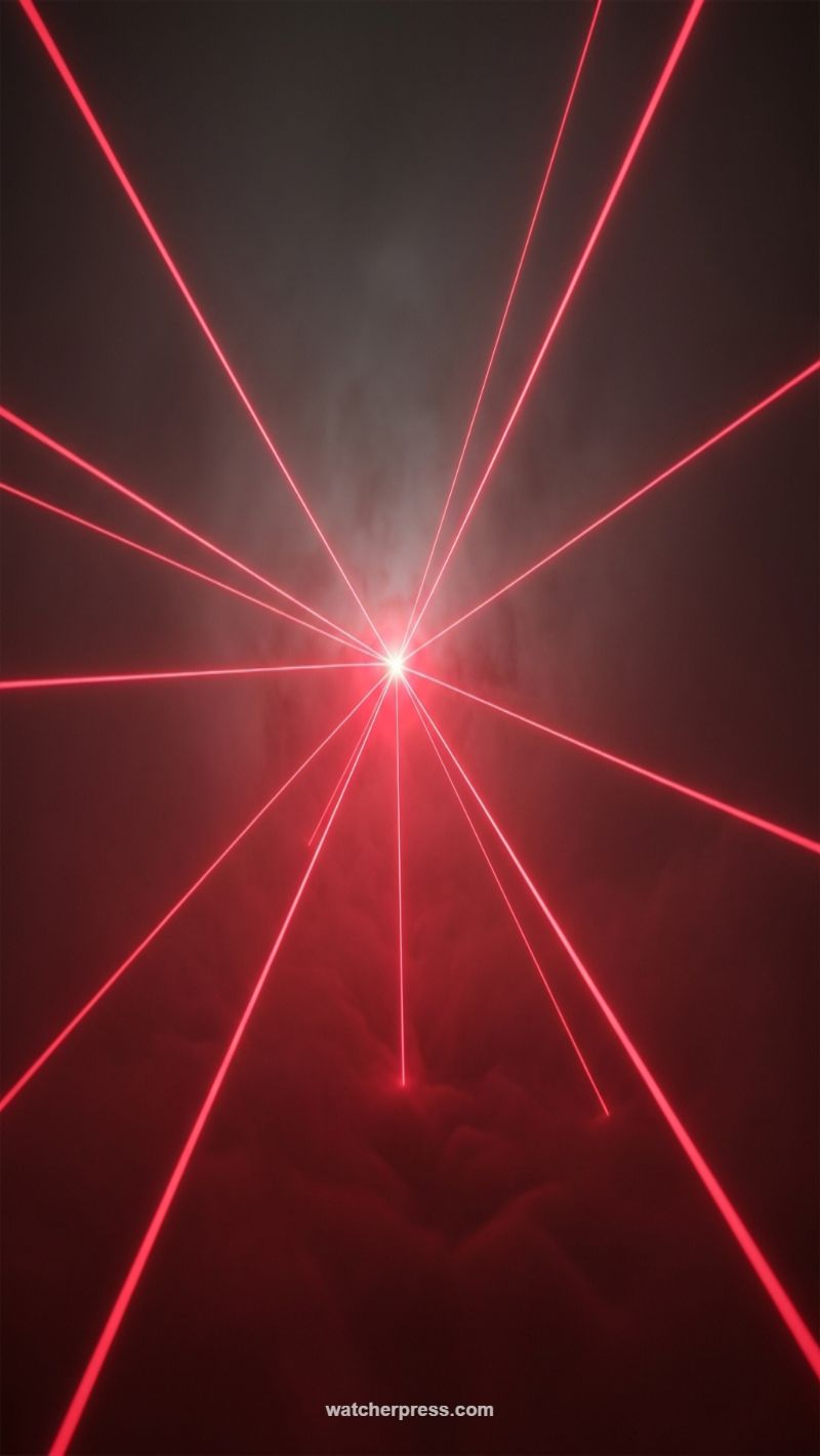 8. Focused Intensity: Red Laser Beams