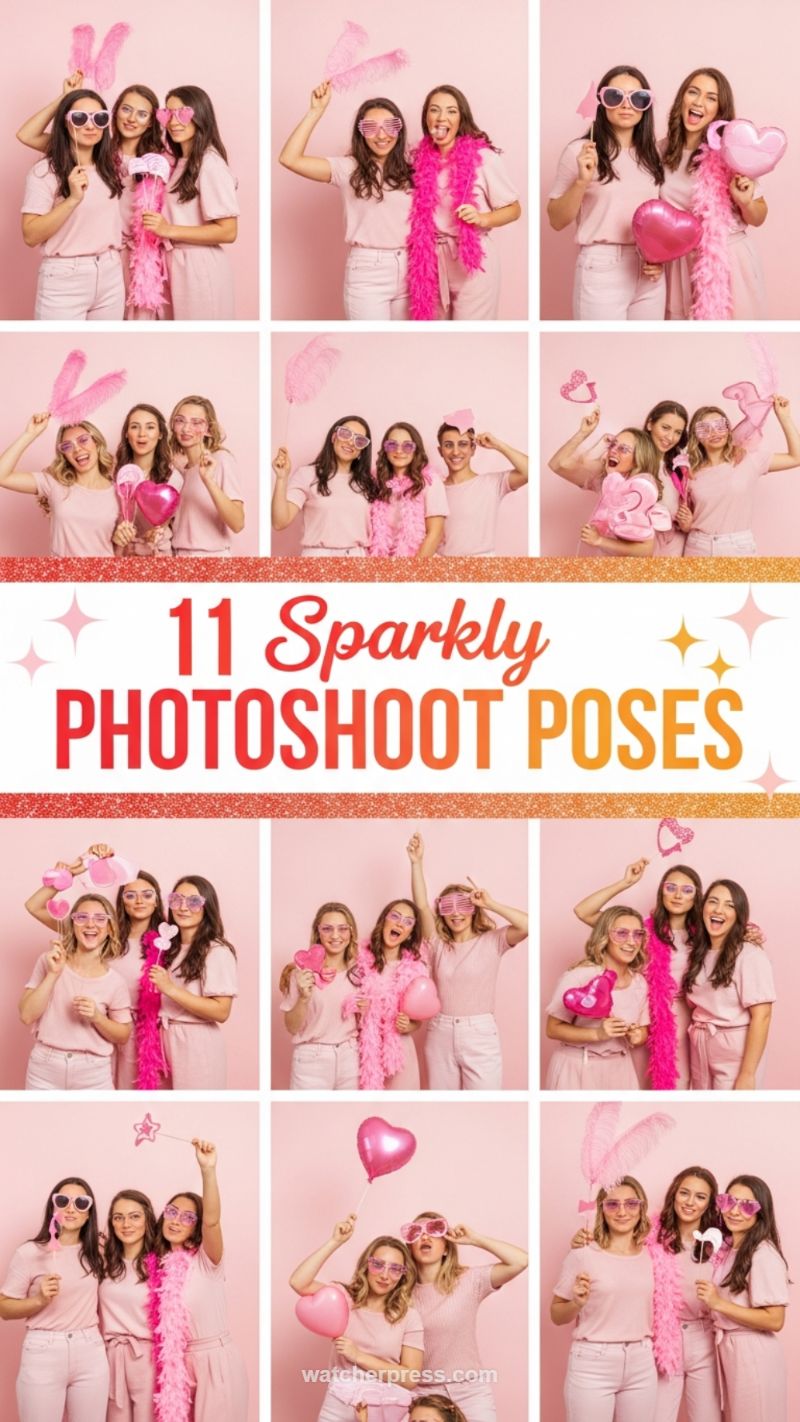 8. Fun Photo Booths and Group Poses (Brunch Idea 7)