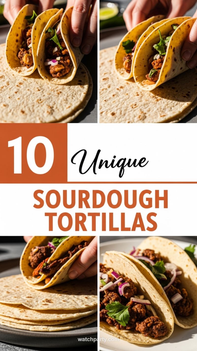 8. Handheld Perfection: 10 Unique Sourdough Tortillas