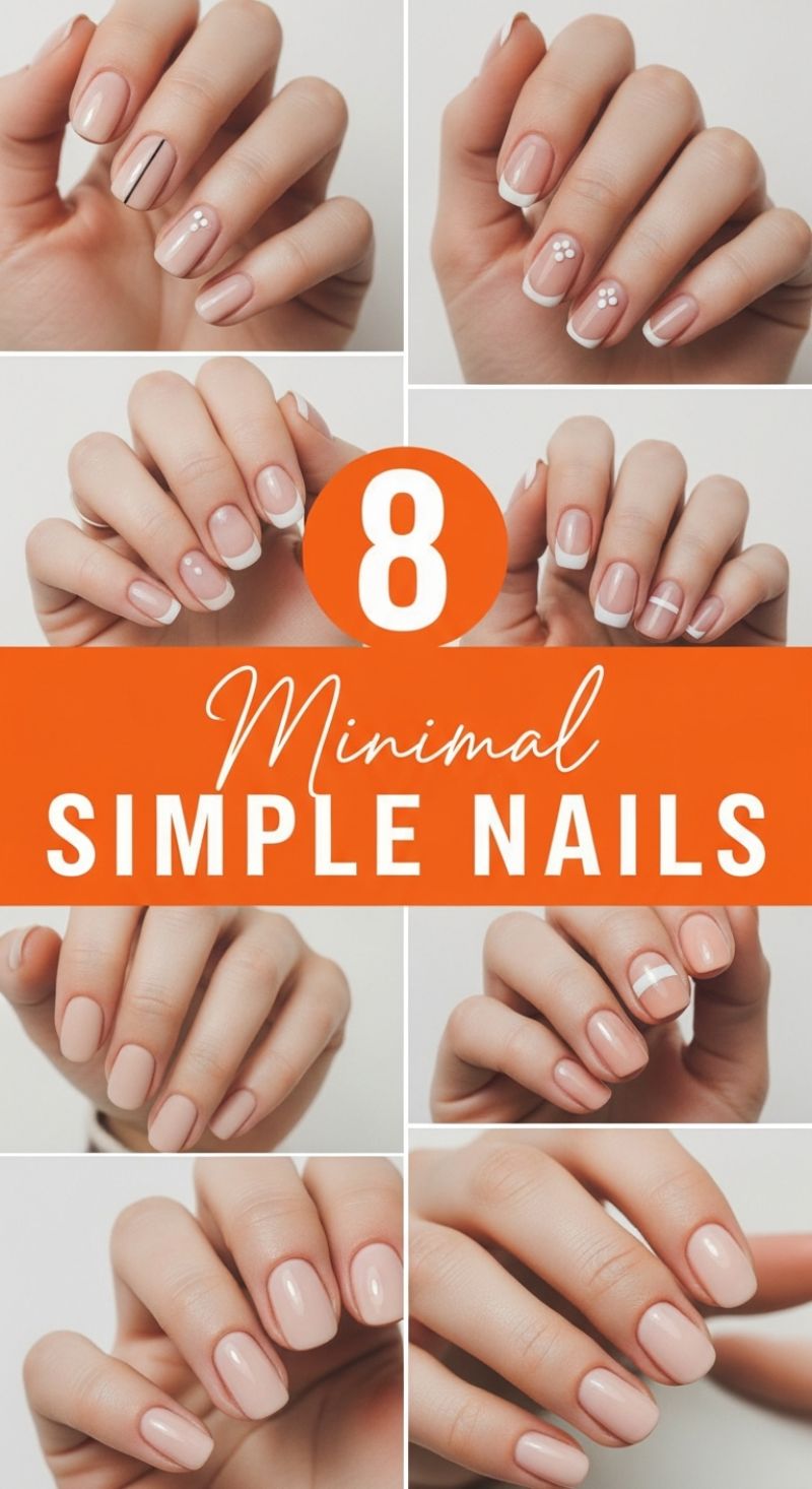 8 Minimal Simple Nails