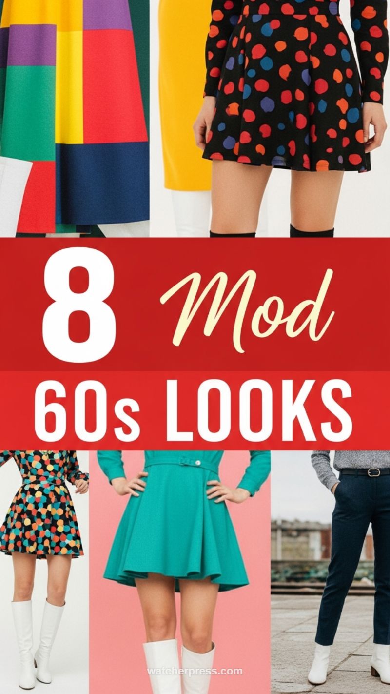 8 Mod 60s Looks: Graphic Prints and A-Line Silhouettes