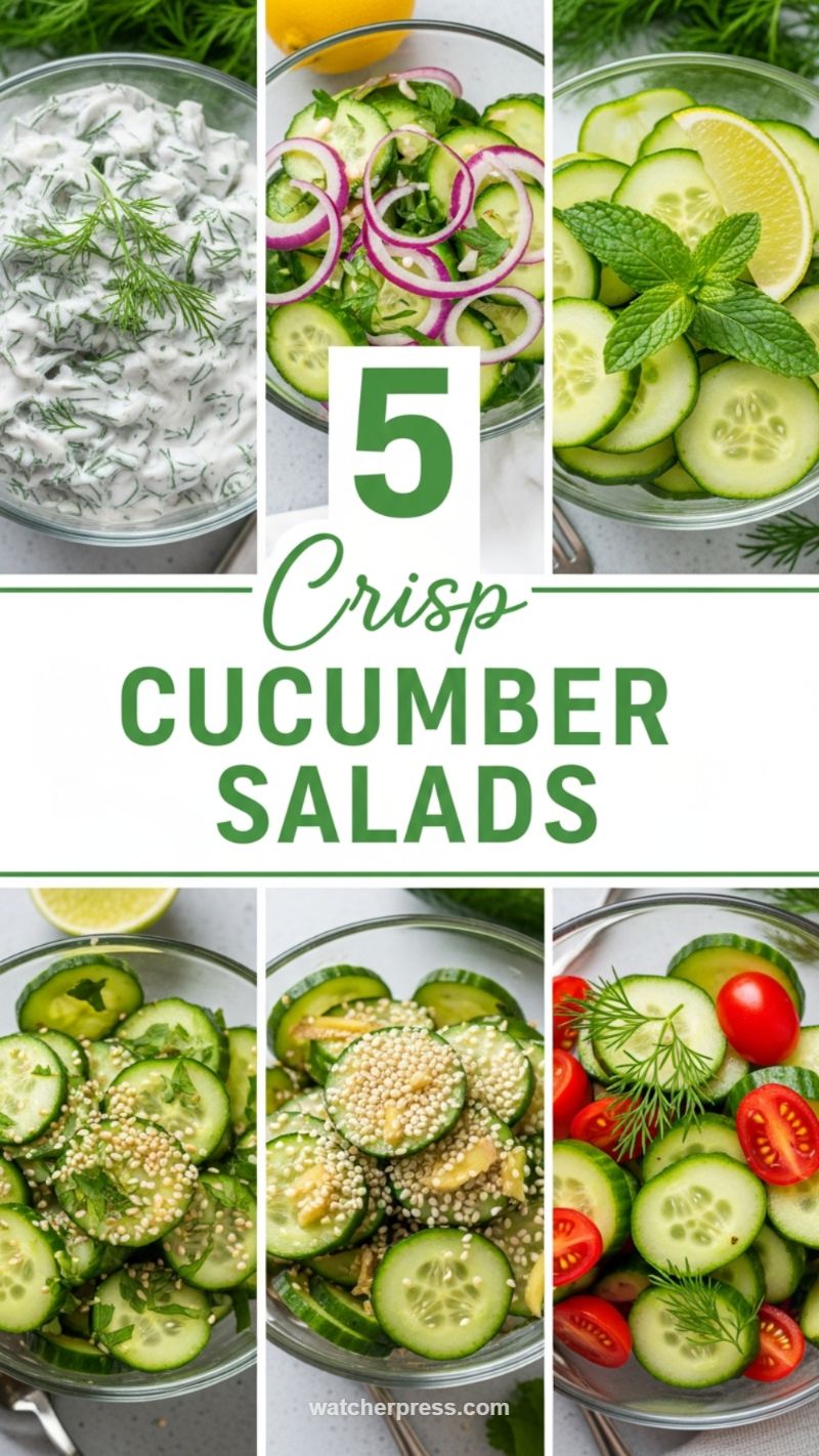 8. Quick Detox Side: Crisp Cucumber Salads