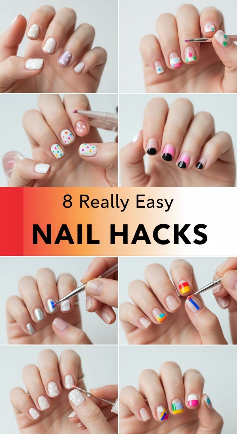 8 Really Easy NAIL HACKS