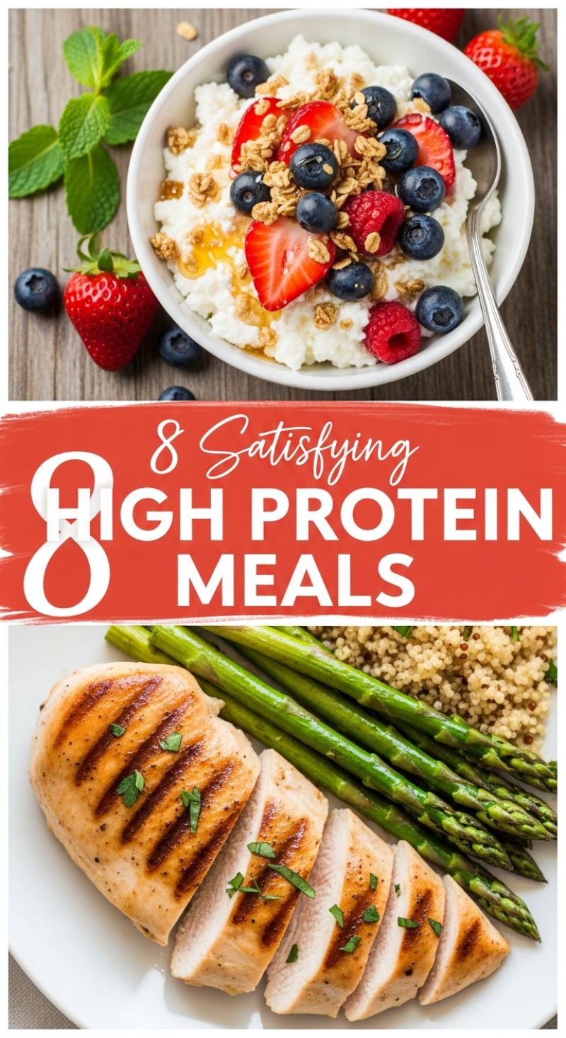 8 Satisfying HIGH PROTEIN MEALS