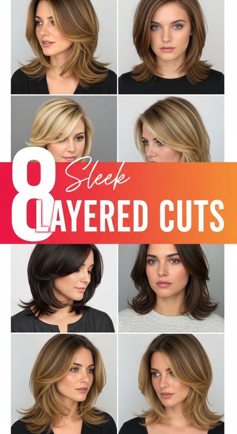 8 Sleek Layered Cuts