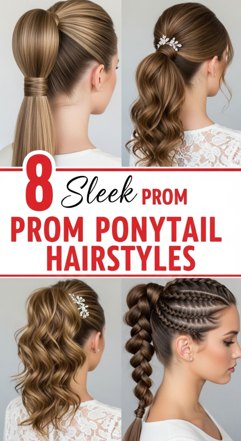 8 Sleek Prom Ponytail Hairstyles