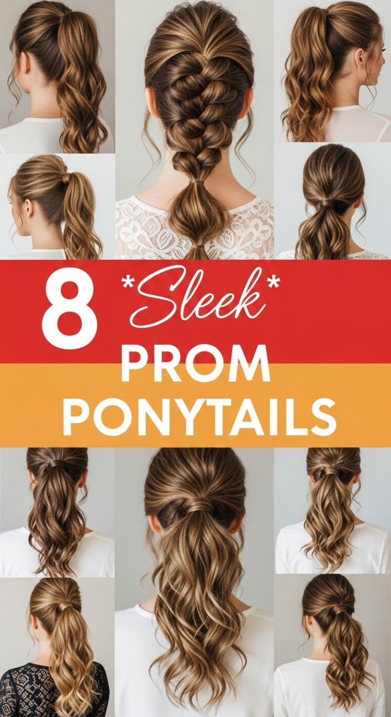 8 *Sleek* PROM PONYTAILS