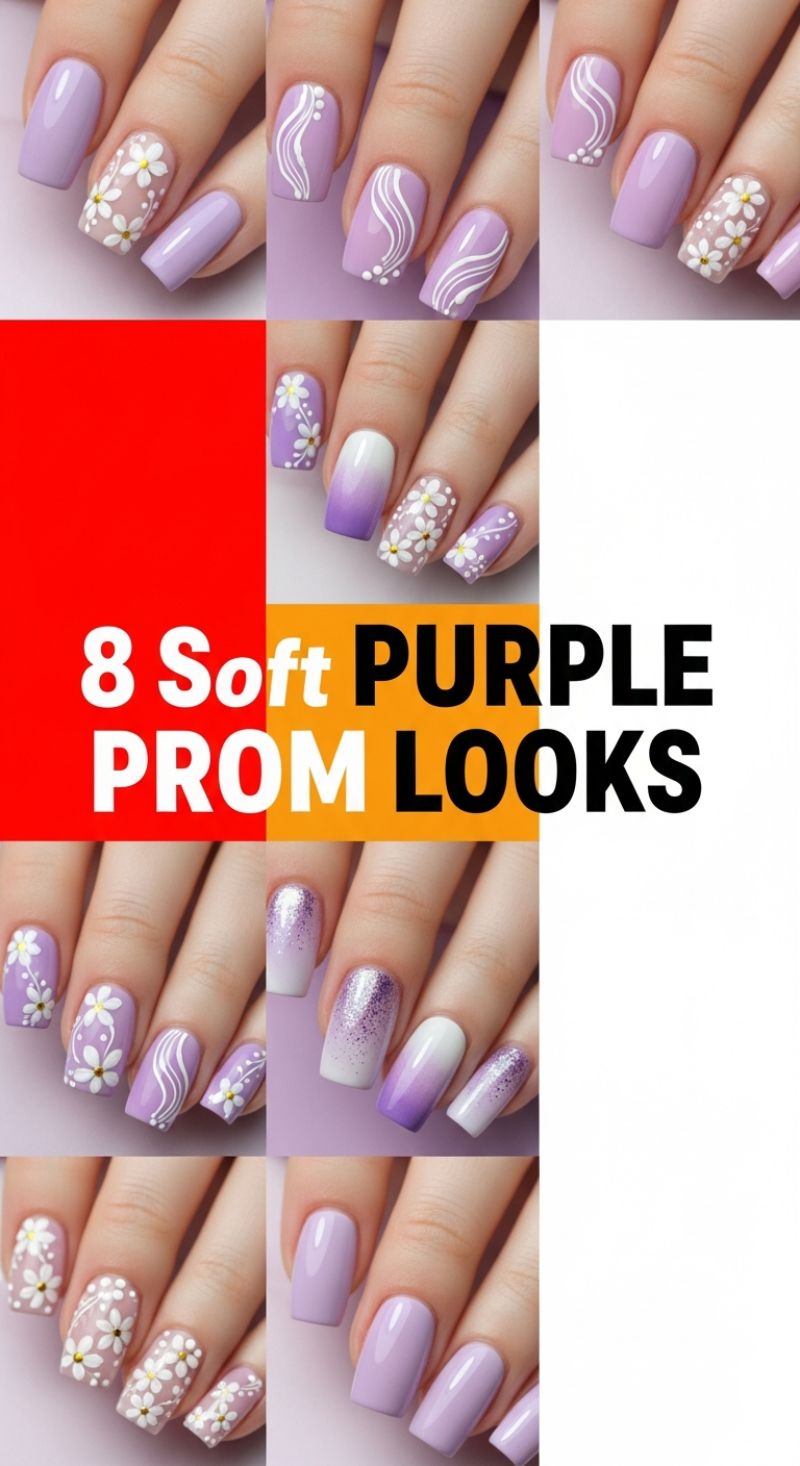 8 Soft PURPLE PROM LOOKS