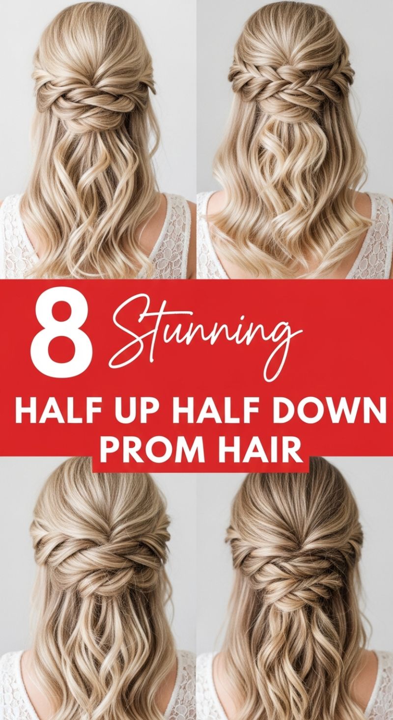 8 Stunning Half Up Half Down Prom Hair