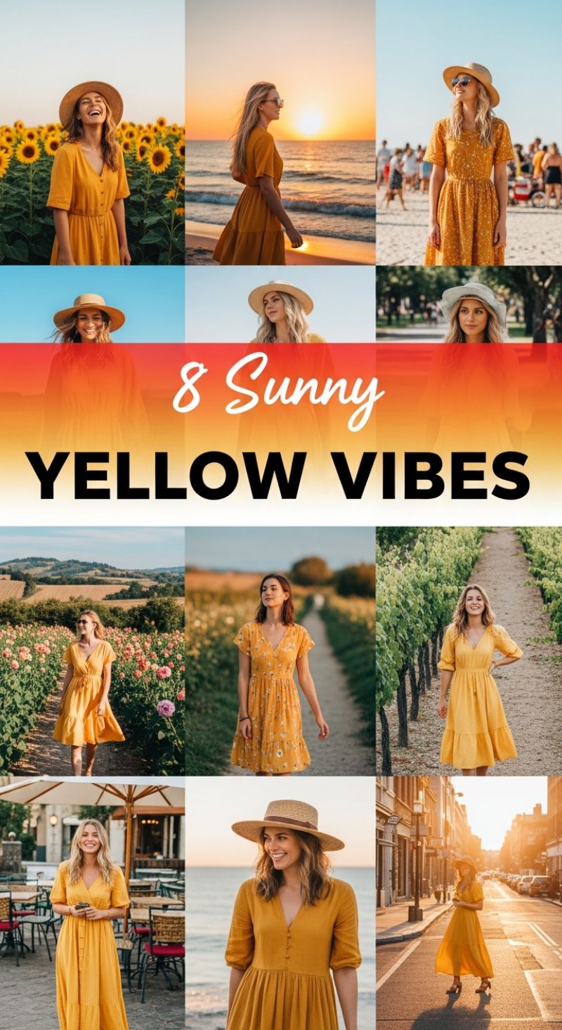 8 Sunny Yellow Vibes: Embracing Summer's Brightest Shade