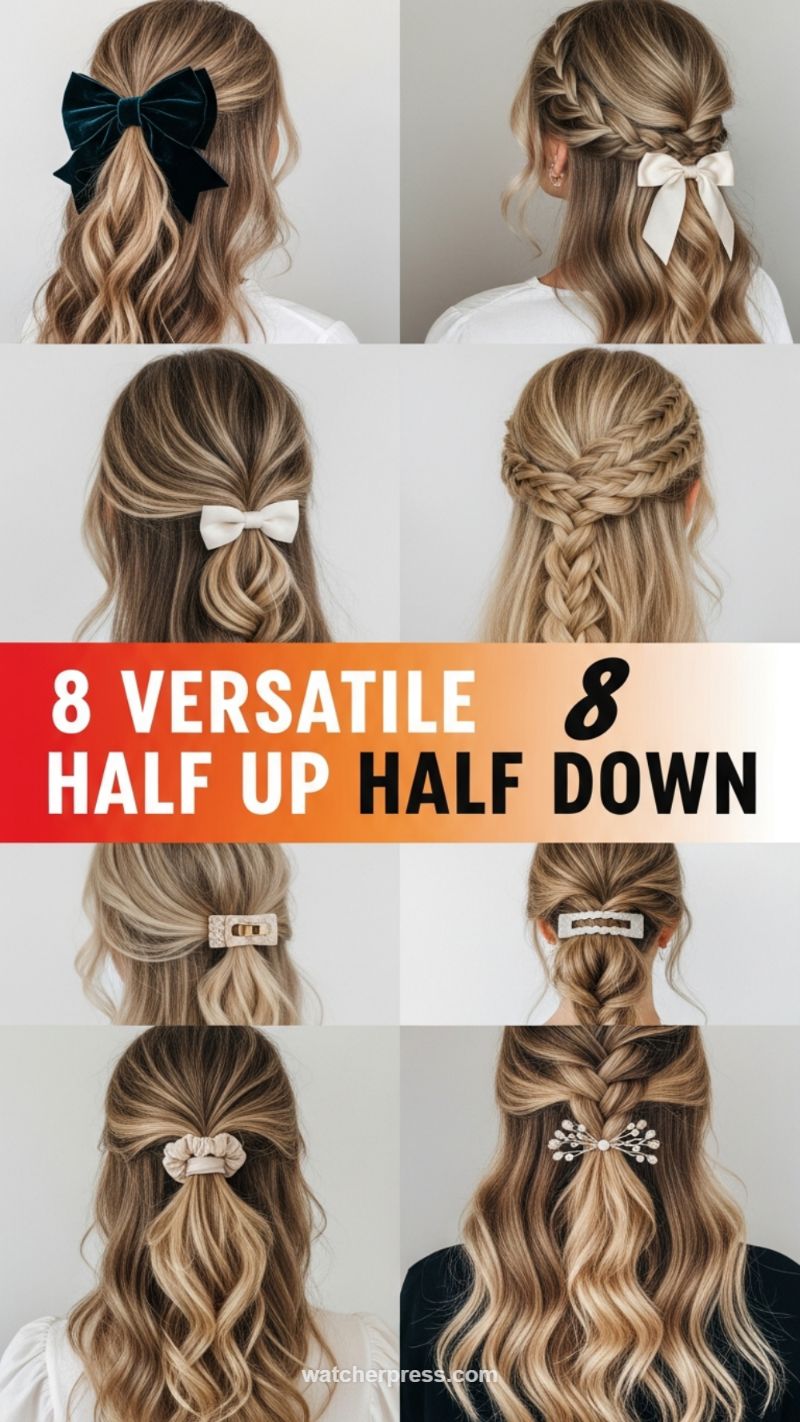 8 Versatile Half Up Half Down Looks
