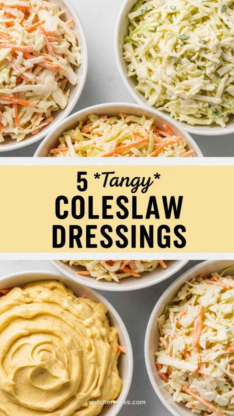 9. 5 Tangy Coleslaw Dressings: The Perfect Crunch