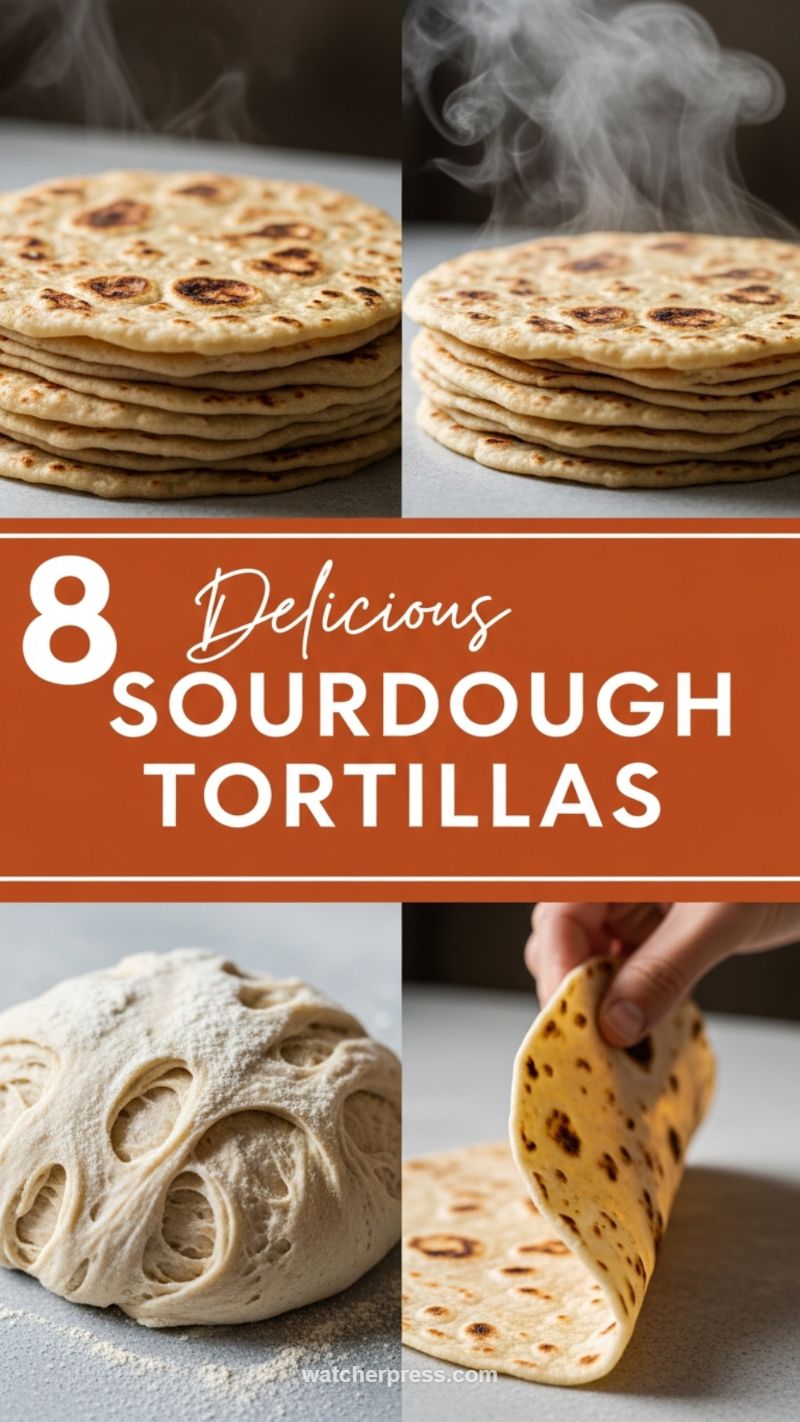 9. 8 Delicious Sourdough Tortillas (Quick Bread)