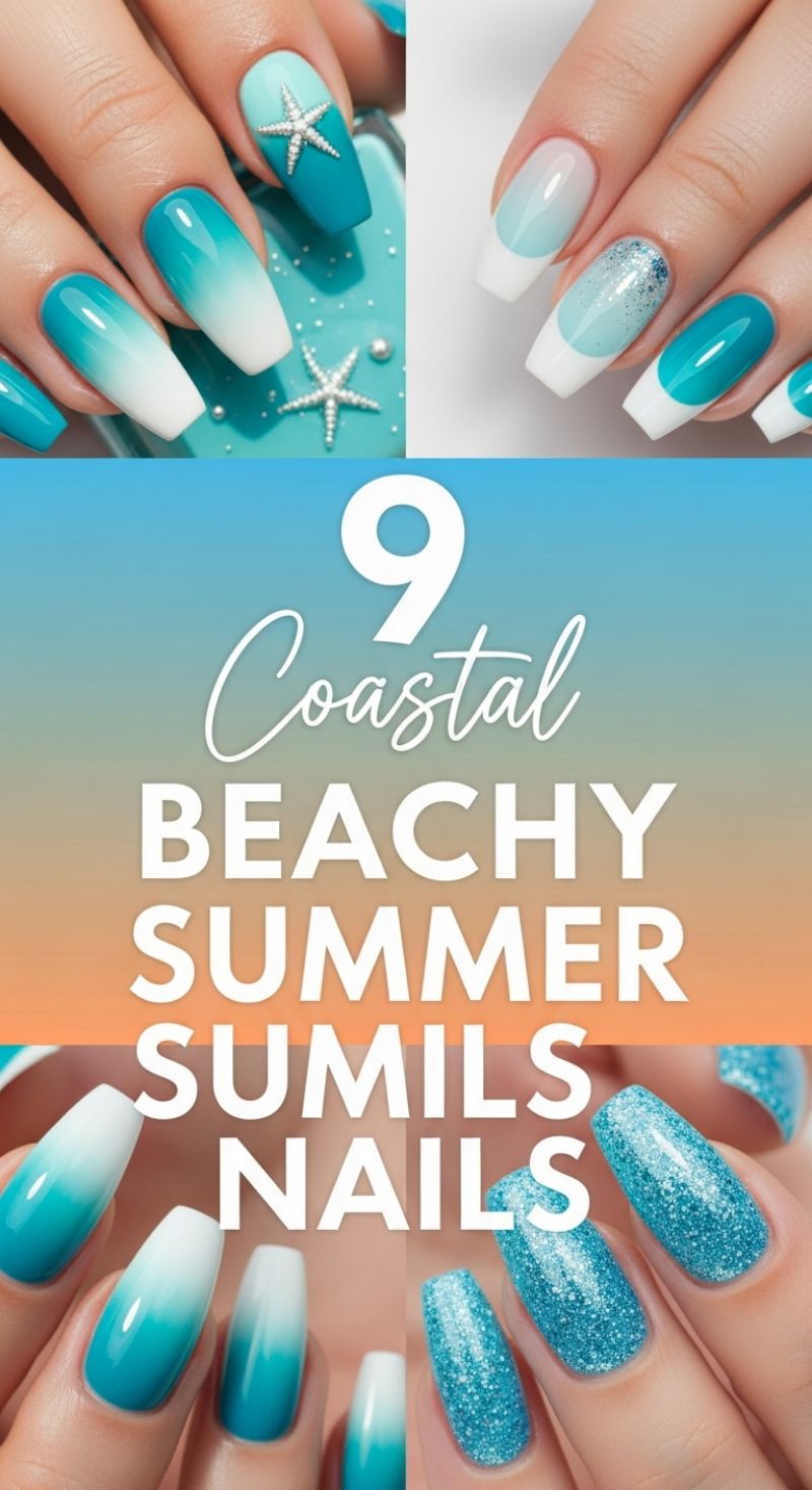 9 Coastal Beachy Summer Nails