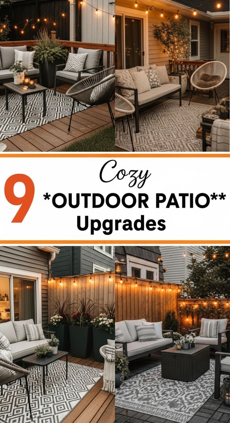 9 Cozy Outdoor Patio Upgrades