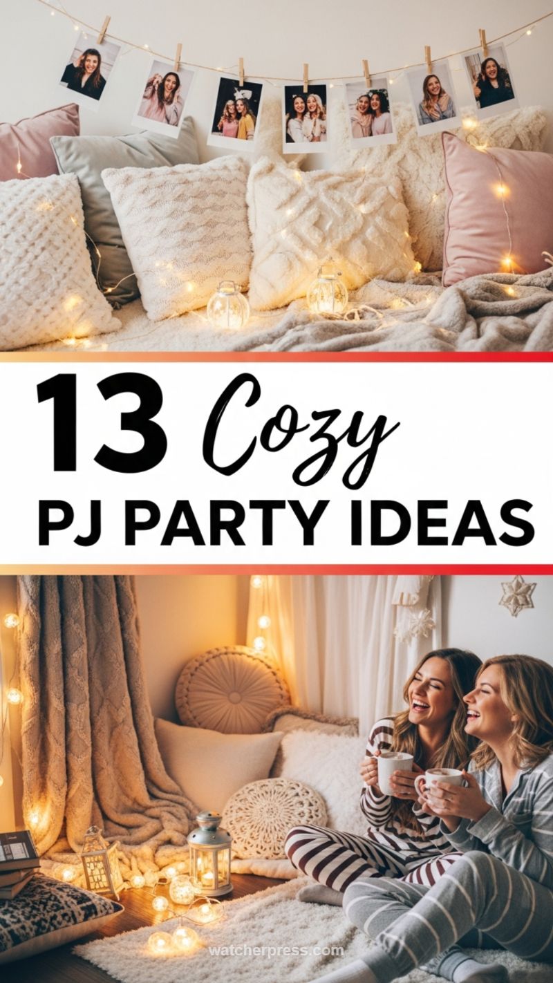 9. Cozy PJ Party Aesthetic for Intimate Nights