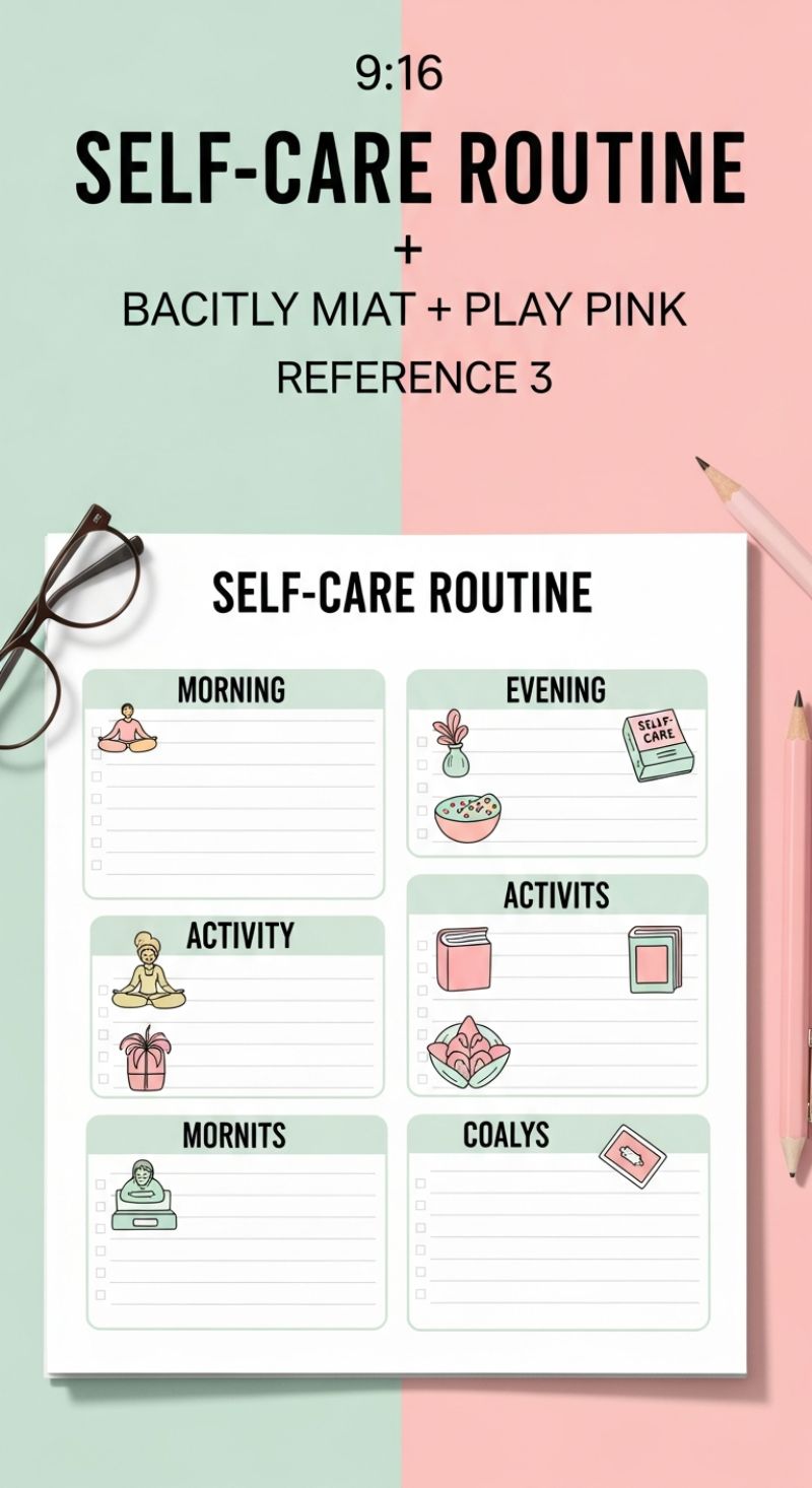9. Cultivate Well-being with a Self-Care Routine Planner