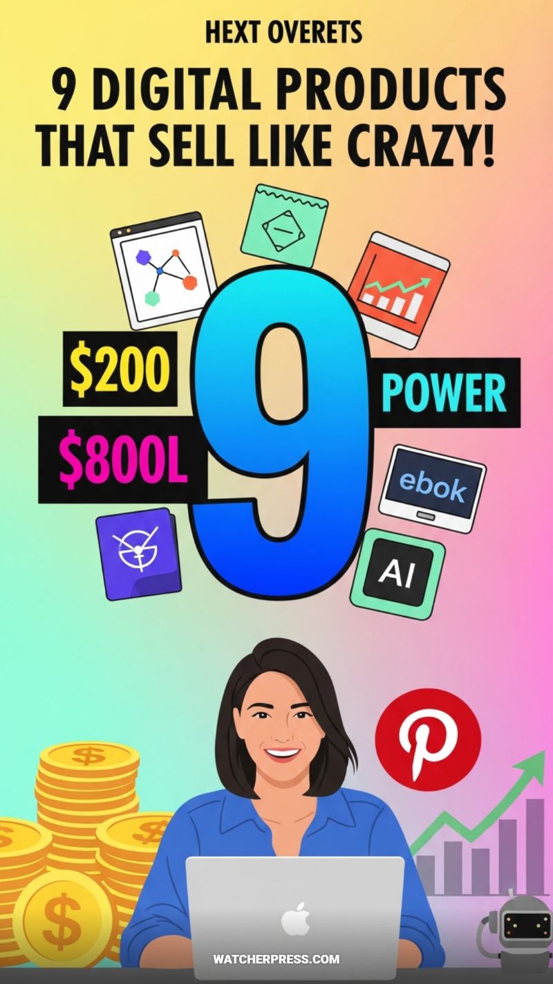 9 DIGITAL PRODUCTS THAT SELL LIKE CRAZY!