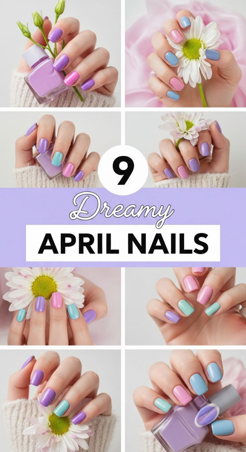 9 Dreamy April Nails: Mastering the Pastel Mixed Manicure