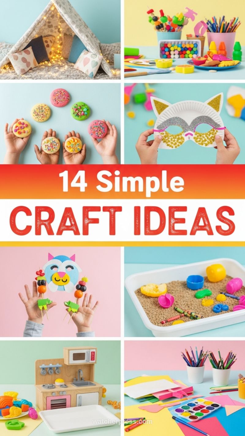 9. Easy Crafts for Kids’ Corner or Party Favors