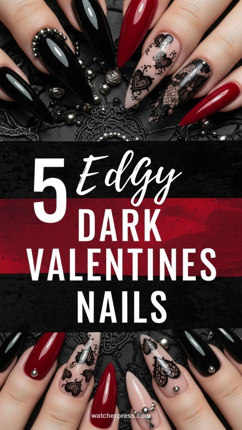 9. Edgy Dark Valentine’s Day Aesthetics