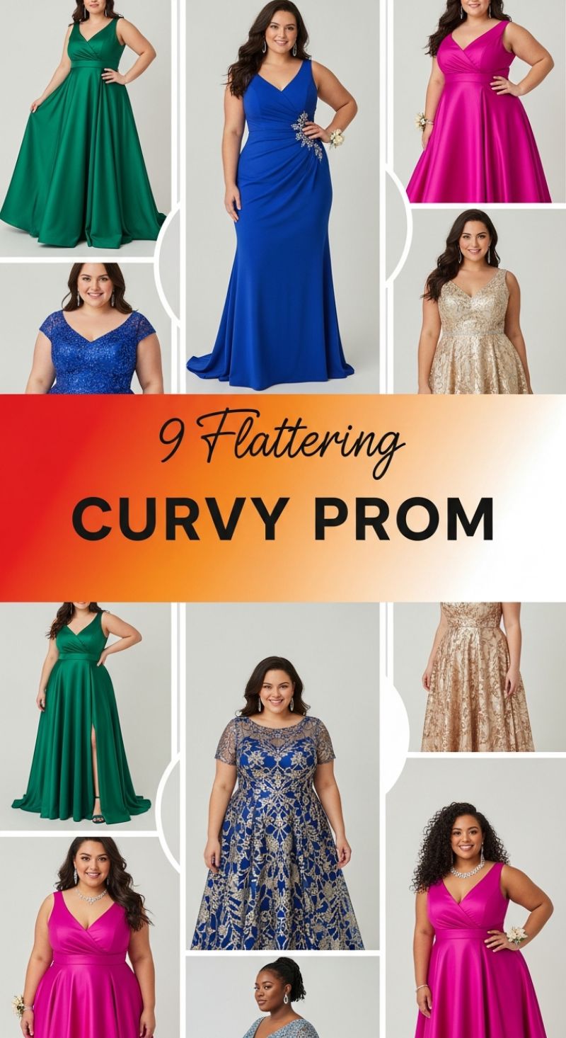 9 Flattering Curvy Prom Styles