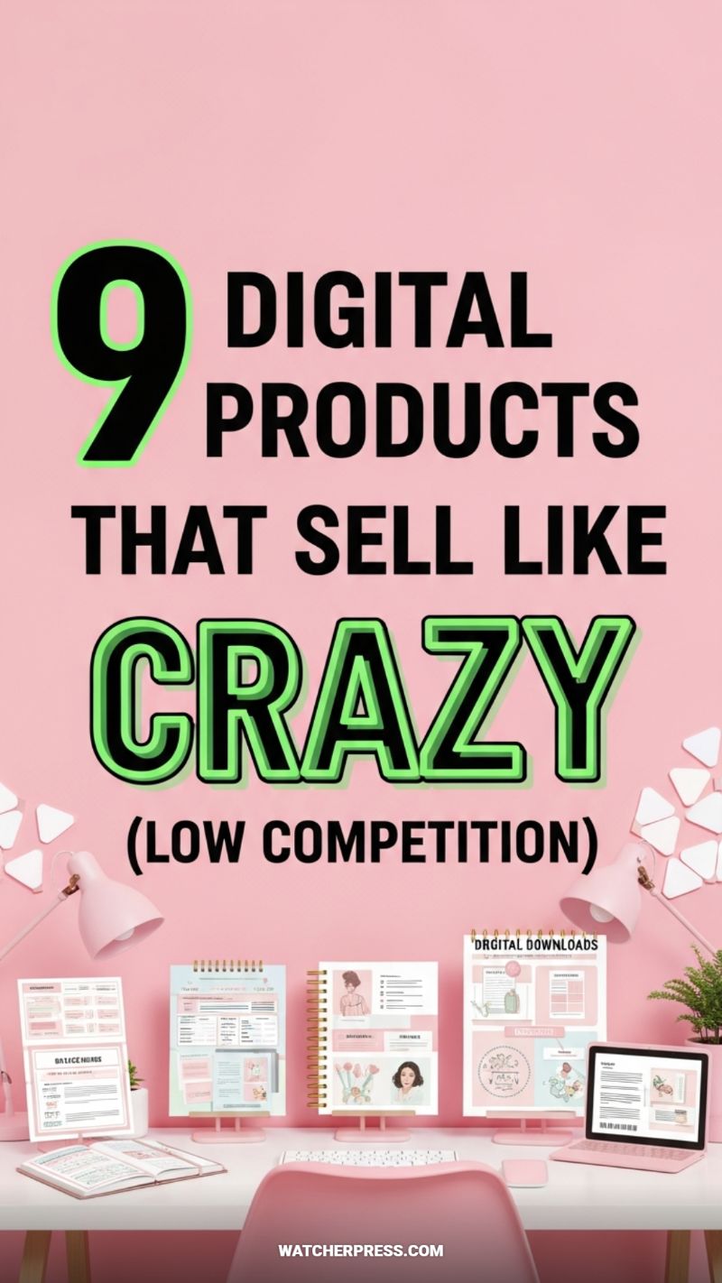 9 High-Demand Digital Products That Sell Like Crazy (Low Competition & AI-Ready)