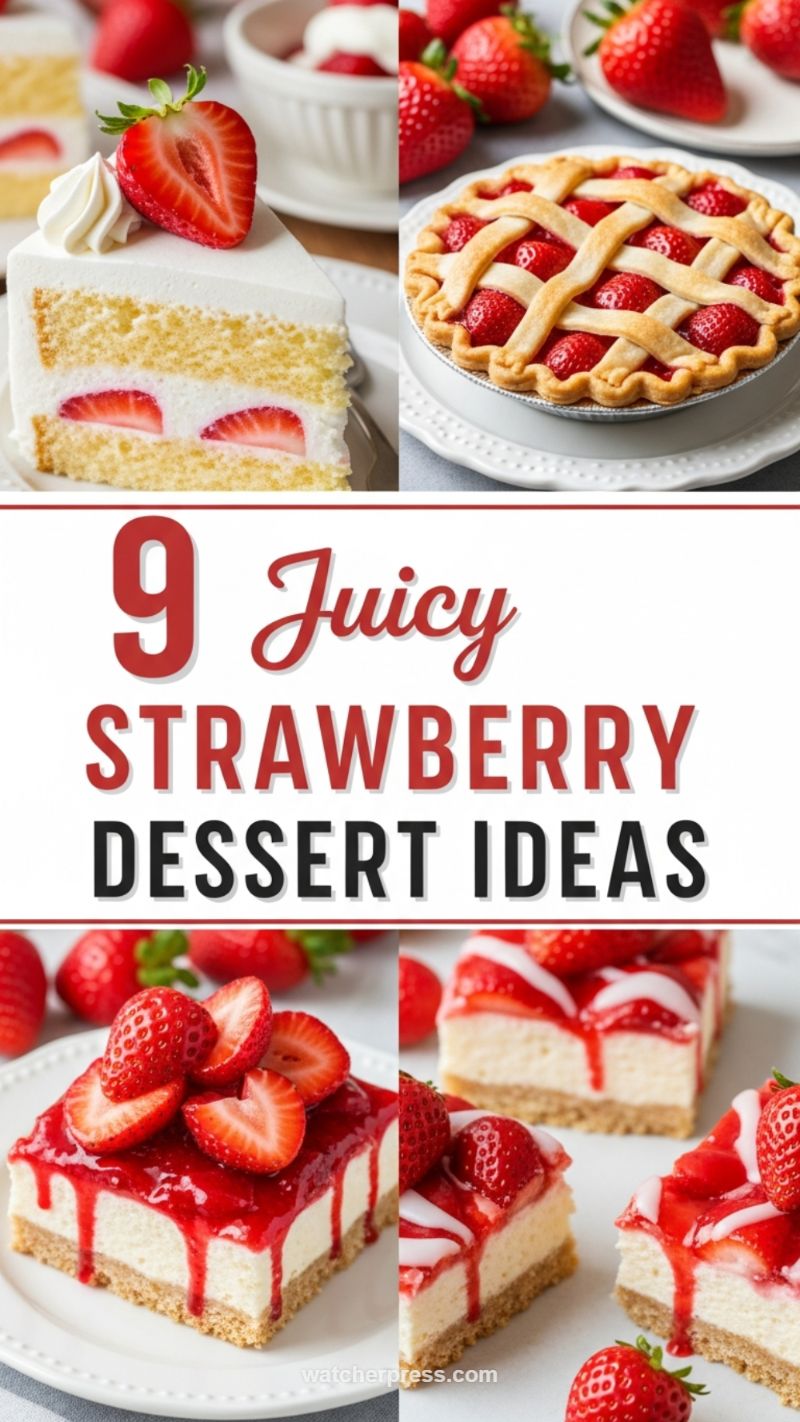 9 Juicy Strawberry Dessert Ideas: Classic and Viral