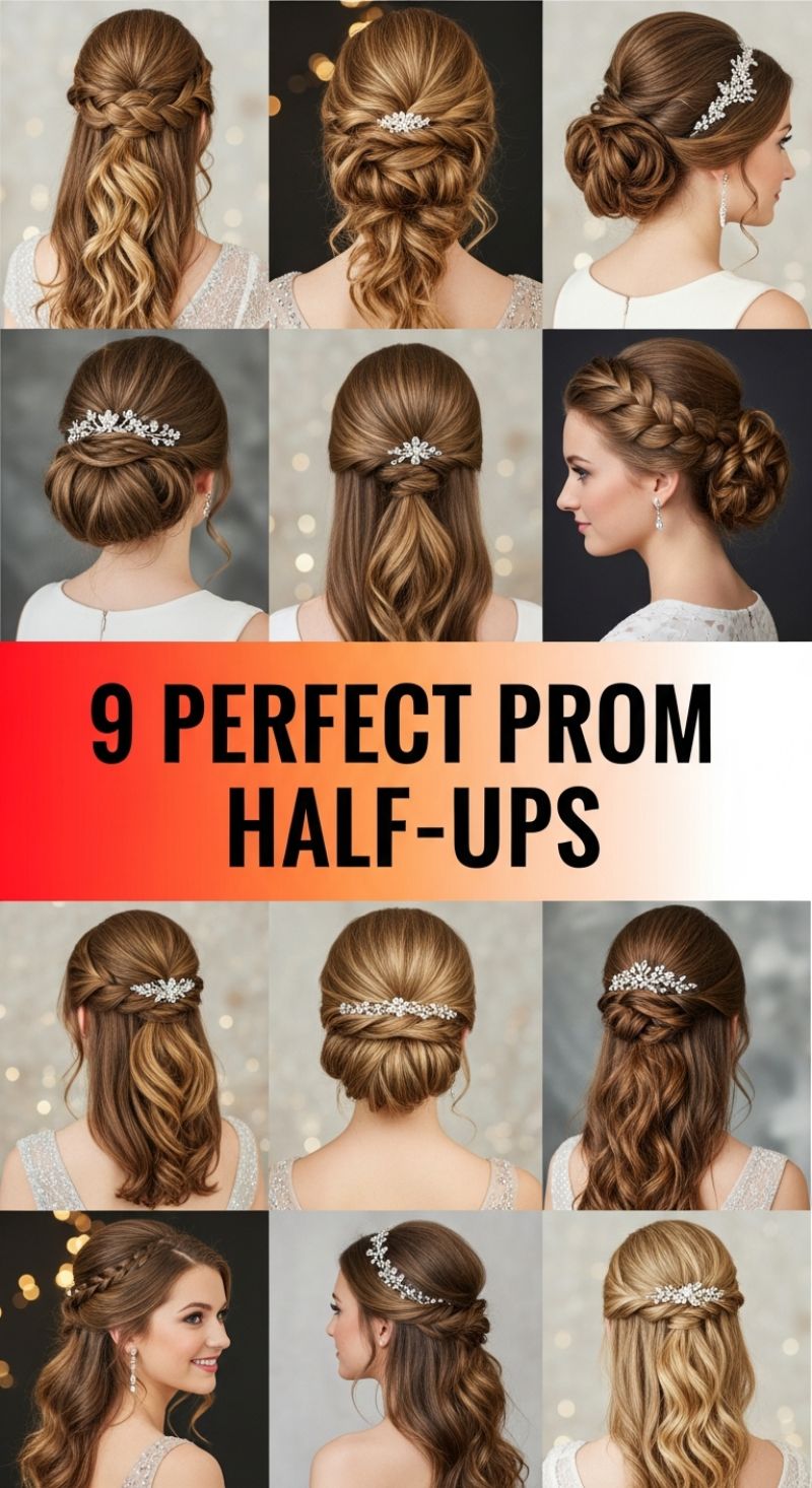 9 PERFECT PROM HALF-UPS